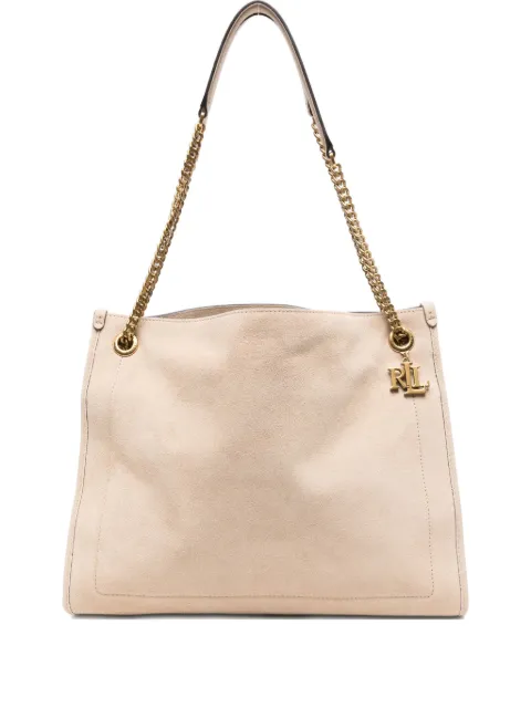 Lauren Ralph Lauren chain-strap suede tote bag