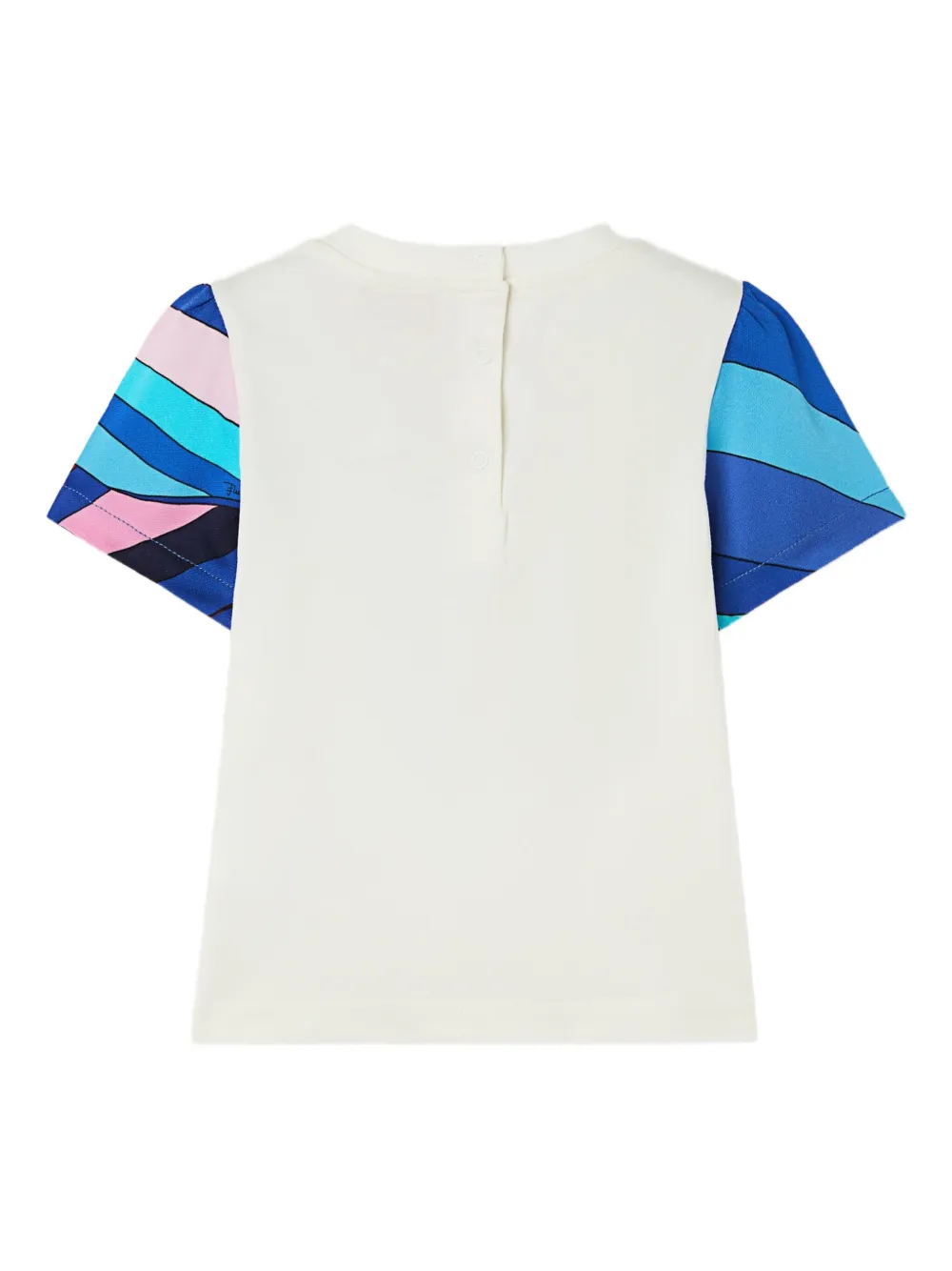 PUCCI Junior T-shirt met korte mouwen en vlakken Wit