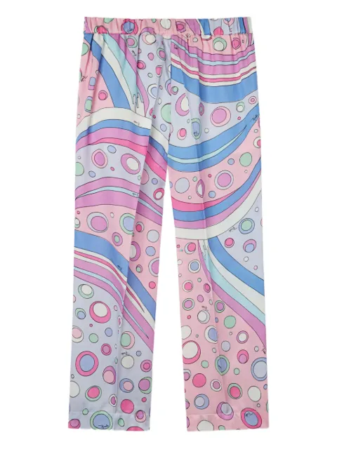 PUCCI Junior Fontane-print trousers