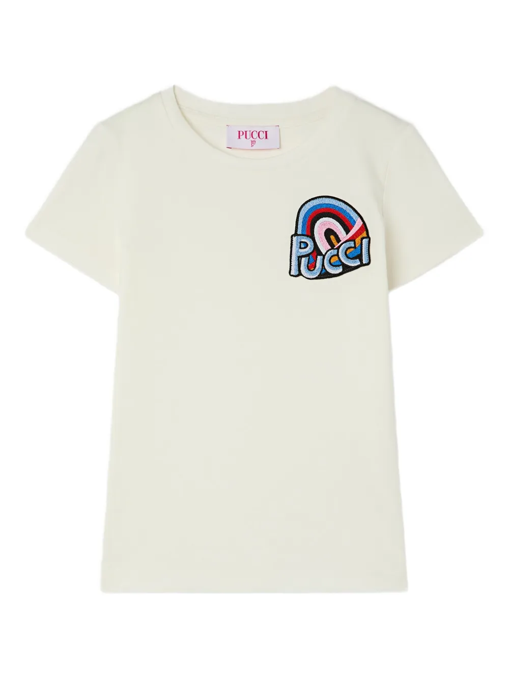 PUCCI Junior logo-embroidered T-shirt | White | Image 1