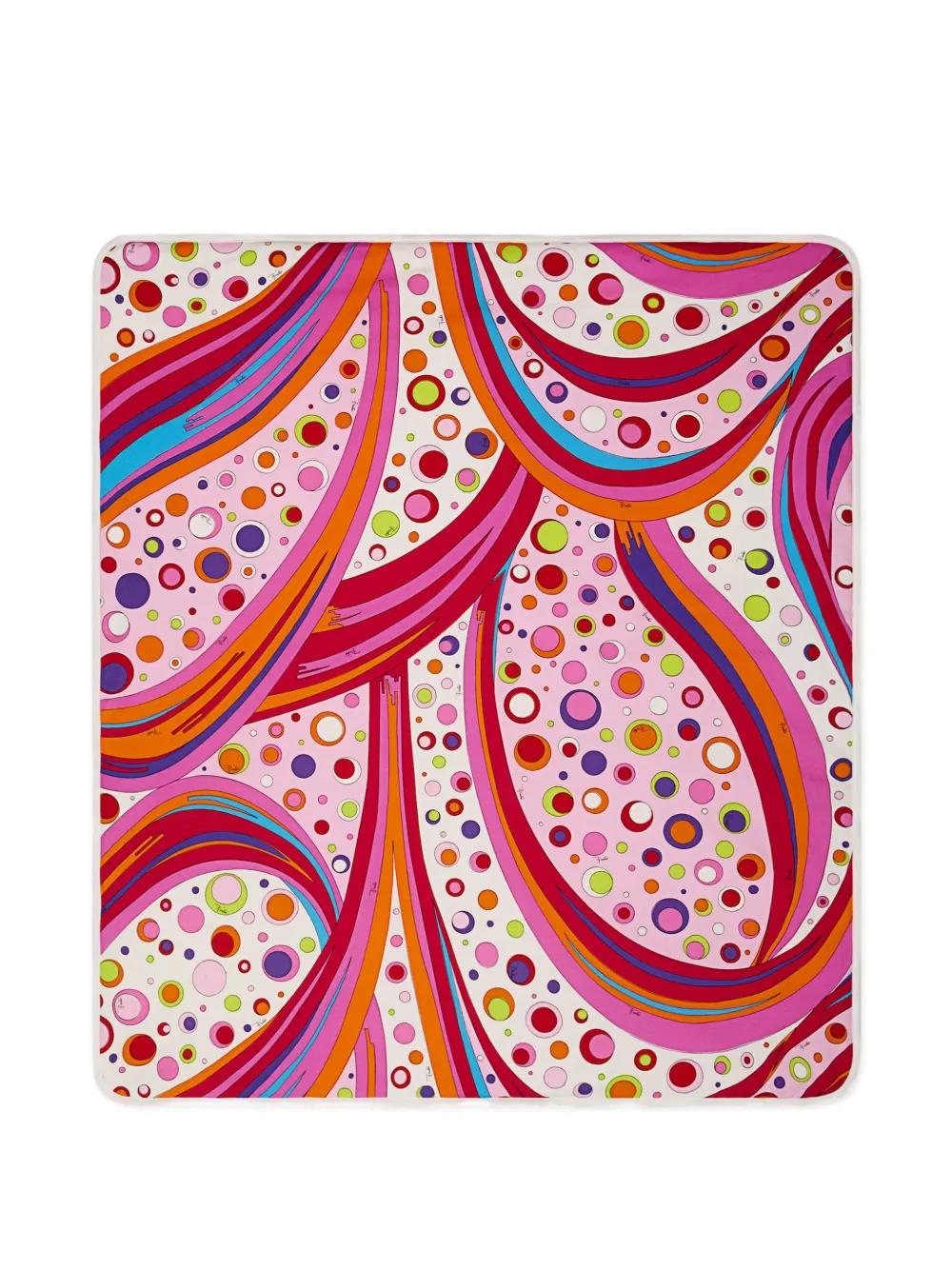 PUCCI Junior Fontane swirl print blanket | White | Image 1