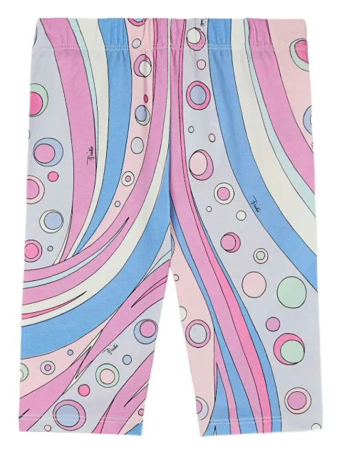 PUCCI Junior Fonatne-print leggings