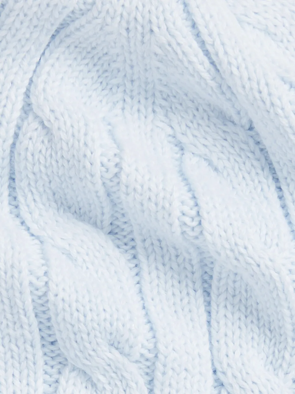 POLO RALPH LAUREN KIDS Kabelgebreide muts en laarzen set Blauw