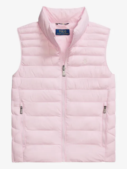 POLO RALPH LAUREN KIDS chaleco capitonado con cierre