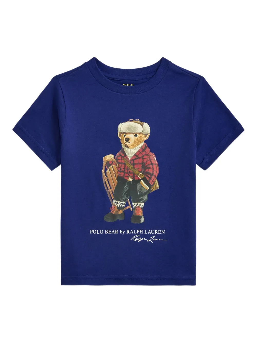 POLO RALPH LAUREN KIDS bear crew neck t-shirt | Blue | Image 1