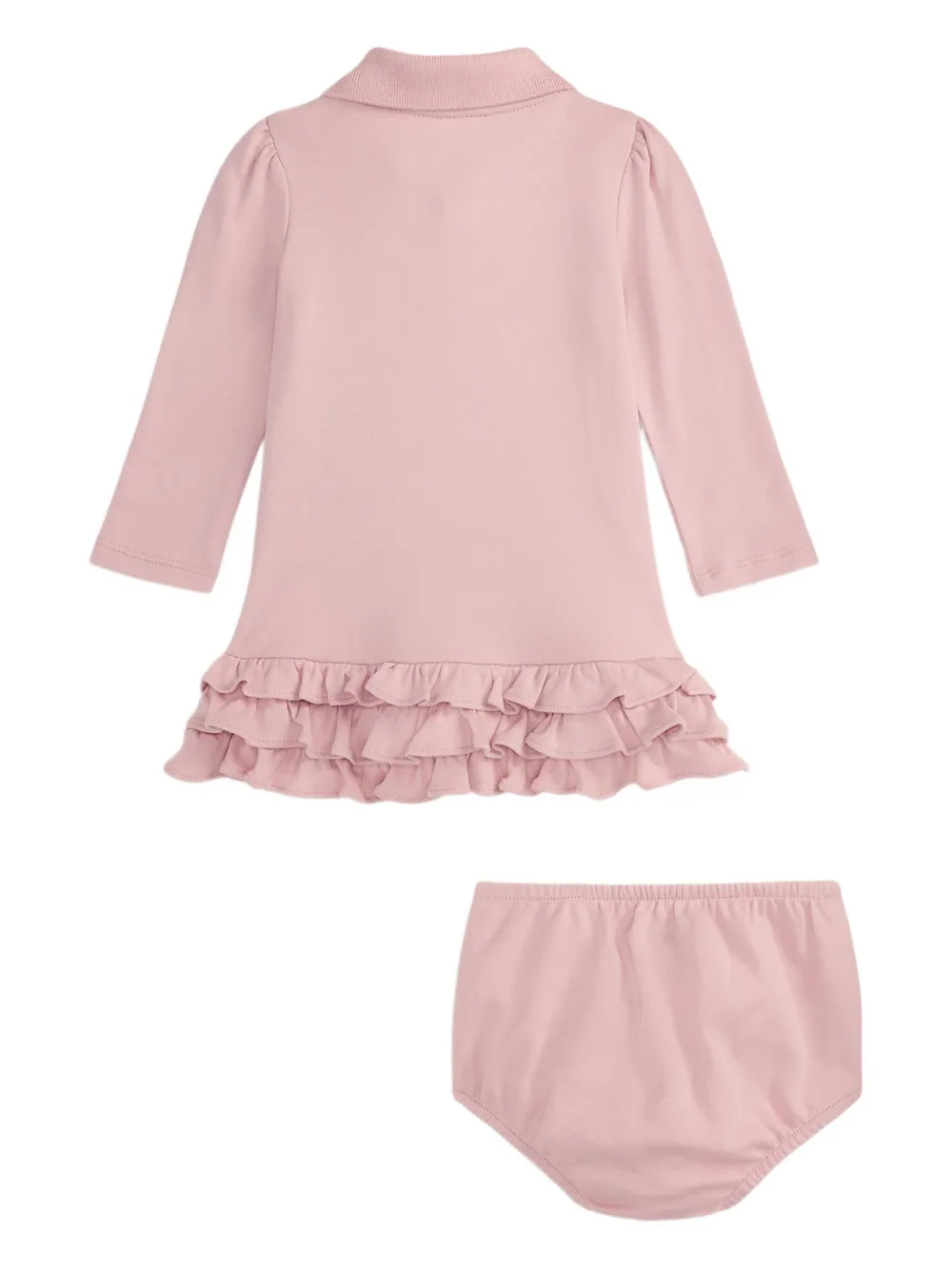 POLO RALPH LAUREN KIDS Polojurk met ruches kraag - Roze