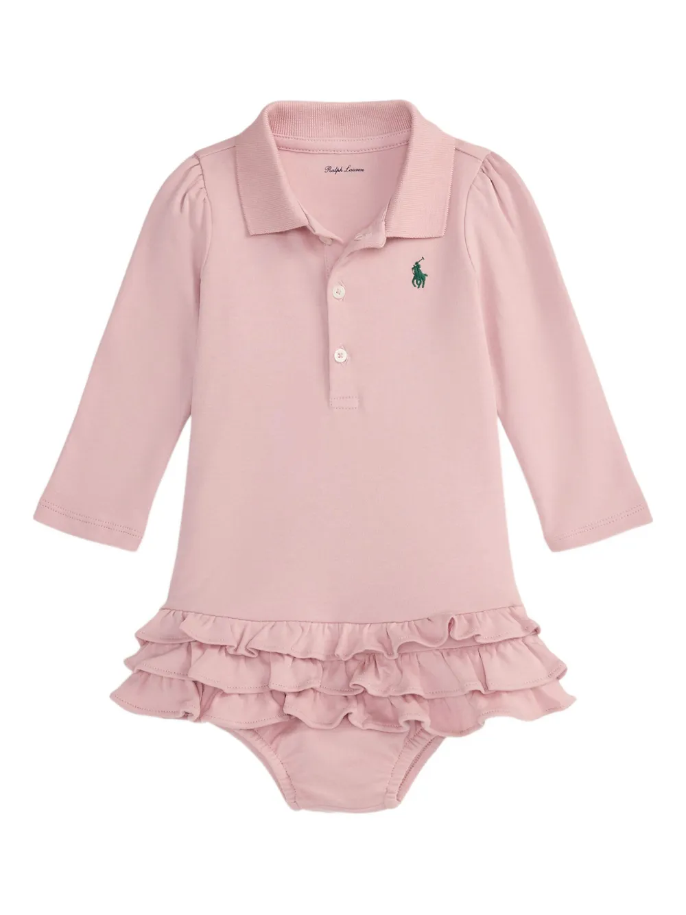 POLO RALPH LAUREN KIDS ruffled collar polo dress | Pink | Image 1
