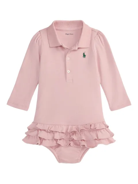 POLO RALPH LAUREN KIDS ruffled collar polo dress