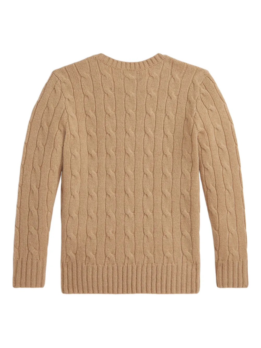 POLO RALPH LAUREN KIDS Kabelgebreide trui Bruin