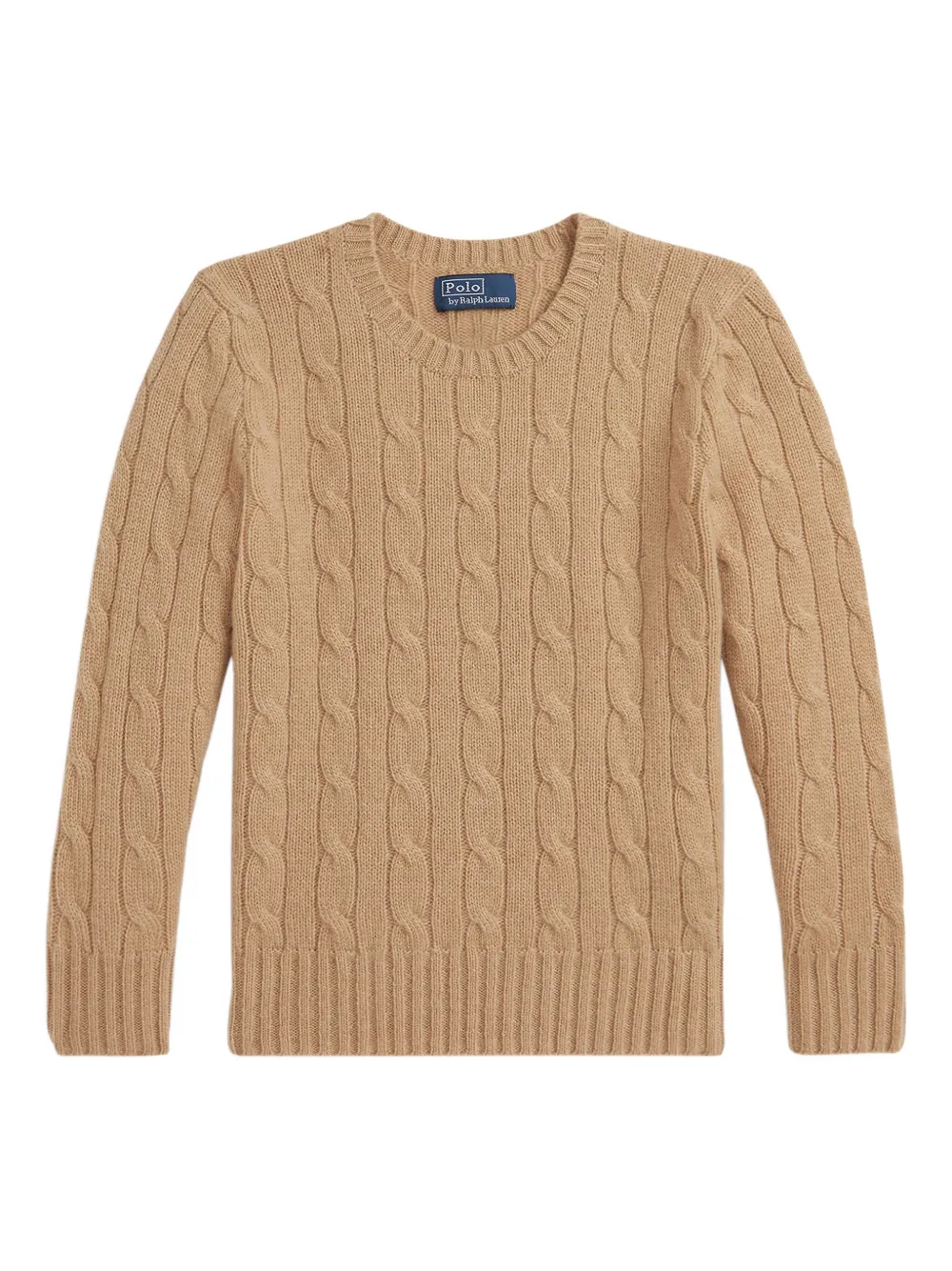 POLO RALPH LAUREN KIDS Kabelgebreide trui Bruin