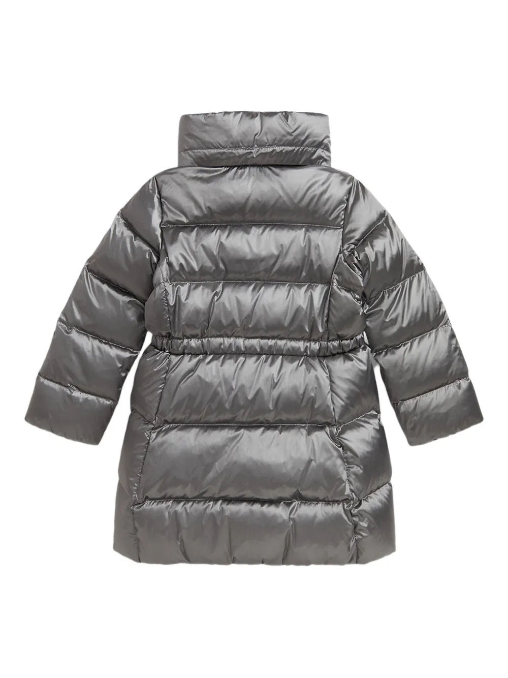 POLO RALPH LAUREN KIDS Donsjas met metallic-effect en capuchon Grijs