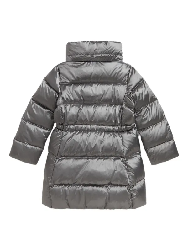 Polo Ralph Lauren グレー ダウン POLO RALPH LAUREN KIDS Metallic Hooded Puffer Coat | Grey