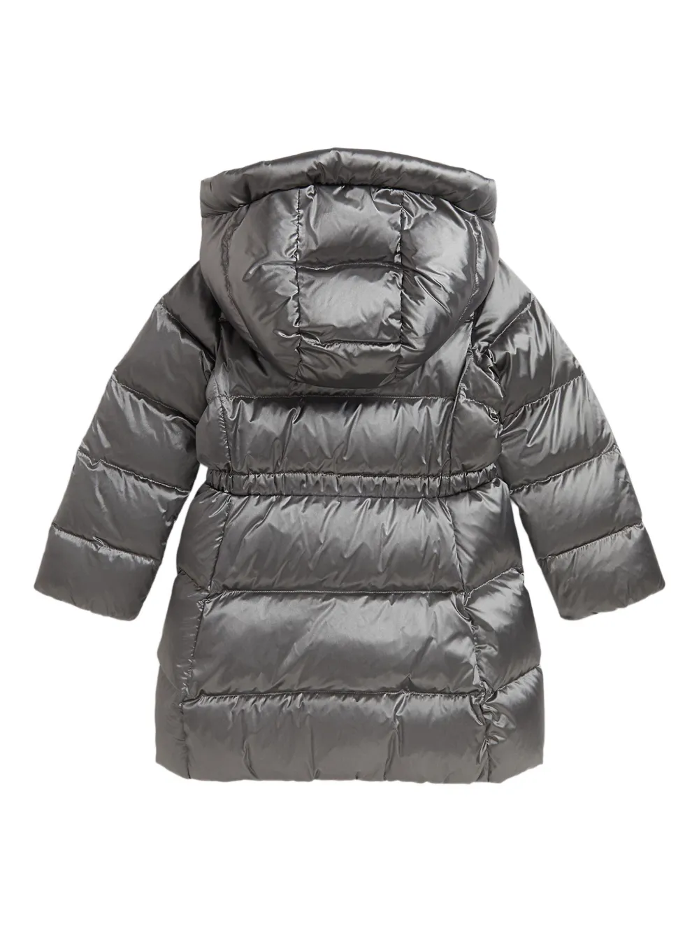 POLO RALPH LAUREN KIDS Donsjas met metallic-effect en capuchon Grijs