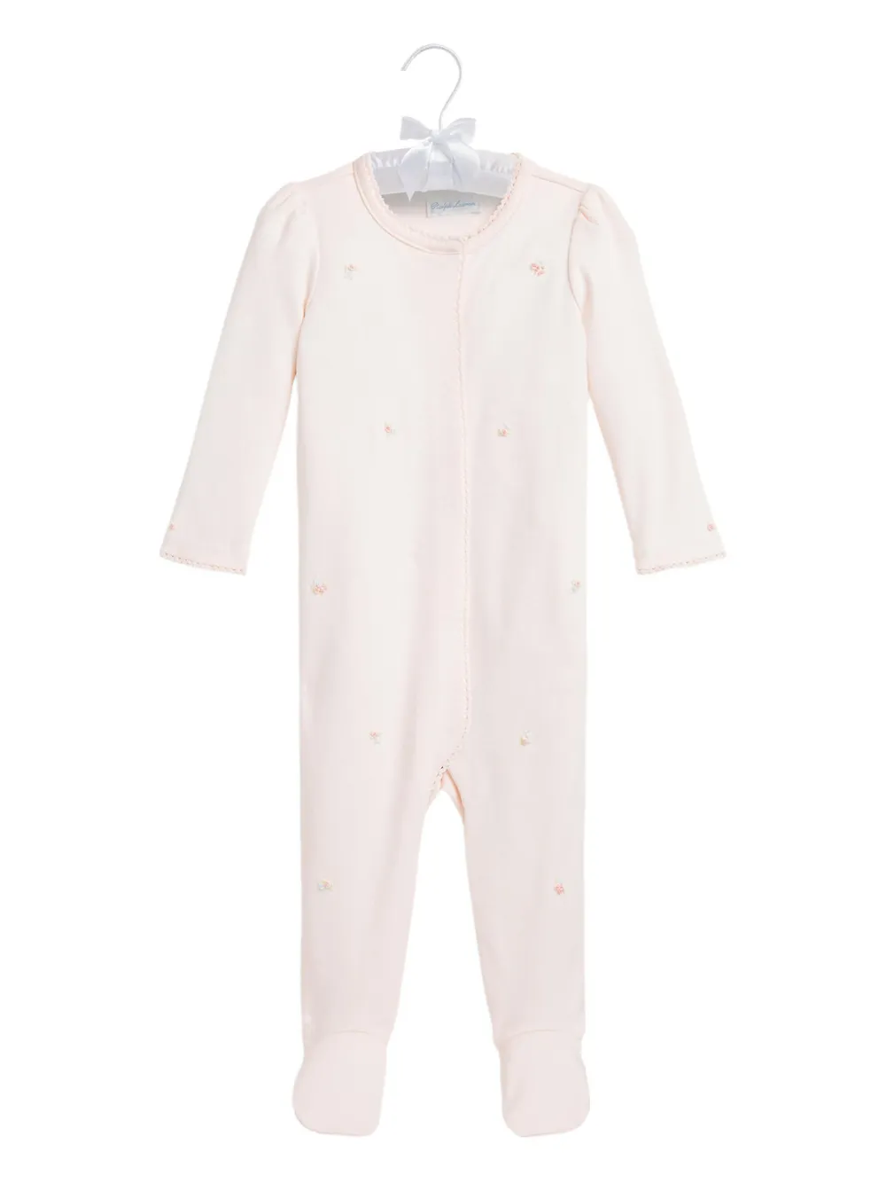 POLO RALPH LAUREN KIDS Pyjama met geborduurde voetjes Roze