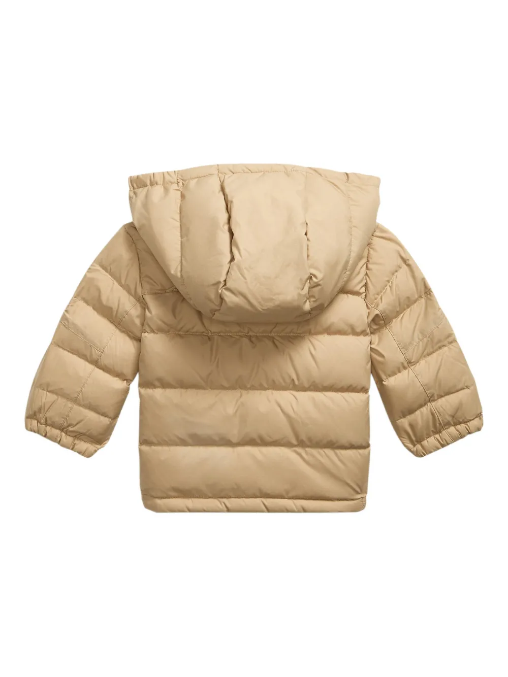 POLO RALPH LAUREN KIDS hooded quilted jacket Beige