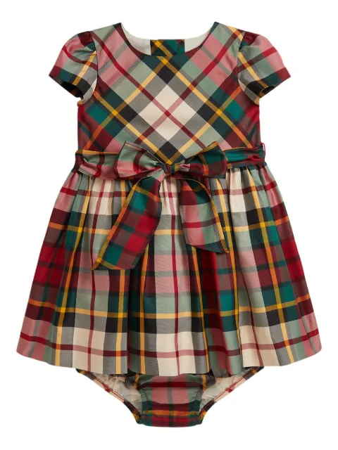 POLO RALPH LAUREN KIDS plaid bow dress