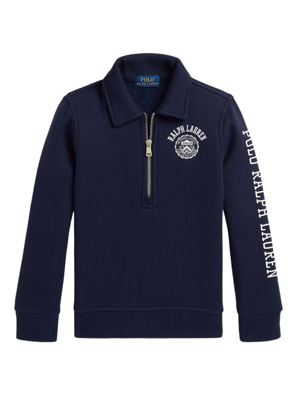 POLO RALPH LAUREN KIDS Poloshirt met rits en kraag Blauw