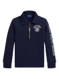 POLO RALPH LAUREN KIDS zip-up collar polo shirt - Blue