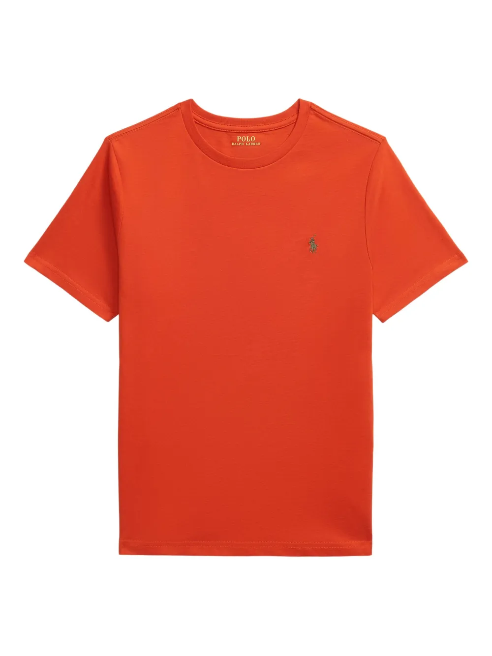 POLO RALPH LAUREN KIDS embroidered-logo T-shirt Oranje