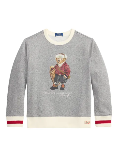 POLO RALPH LAUREN KIDS graphic crew-neck sweatshirt