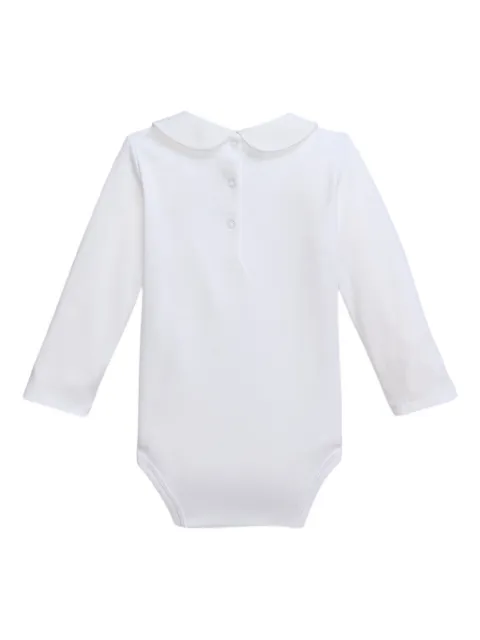 POLO RALPH LAUREN KIDS embroidered-collar long-sleeved body