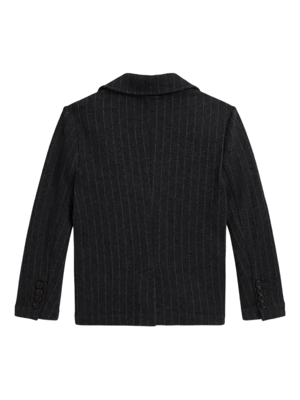 POLO RALPH LAUREN KIDS Pinstripe Blazer Black FARFETCH