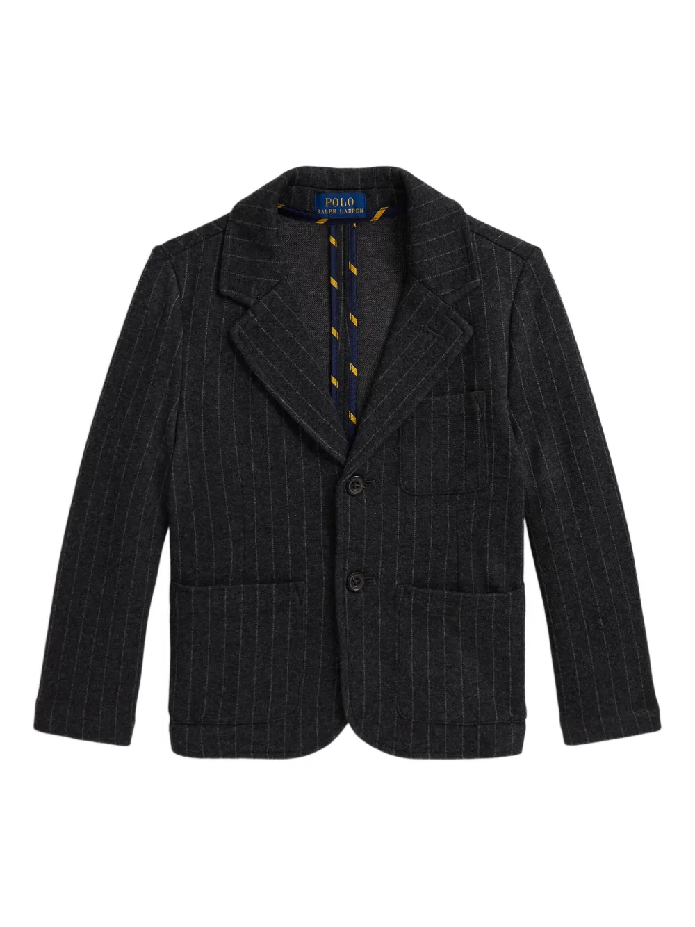 POLO RALPH LAUREN KIDS pinstripe blazer | Black | Image 1