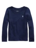 POLO RALPH LAUREN KIDS long-sleeve scoop neck T-shirt - Blue