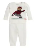 POLO RALPH LAUREN KIDS bear-print two-piece set - White