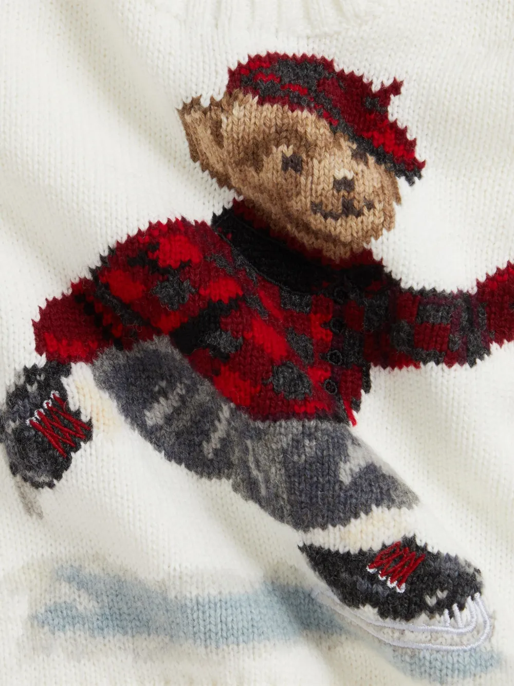 POLO RALPH LAUREN KIDS Tweedelige set met beerprint Wit