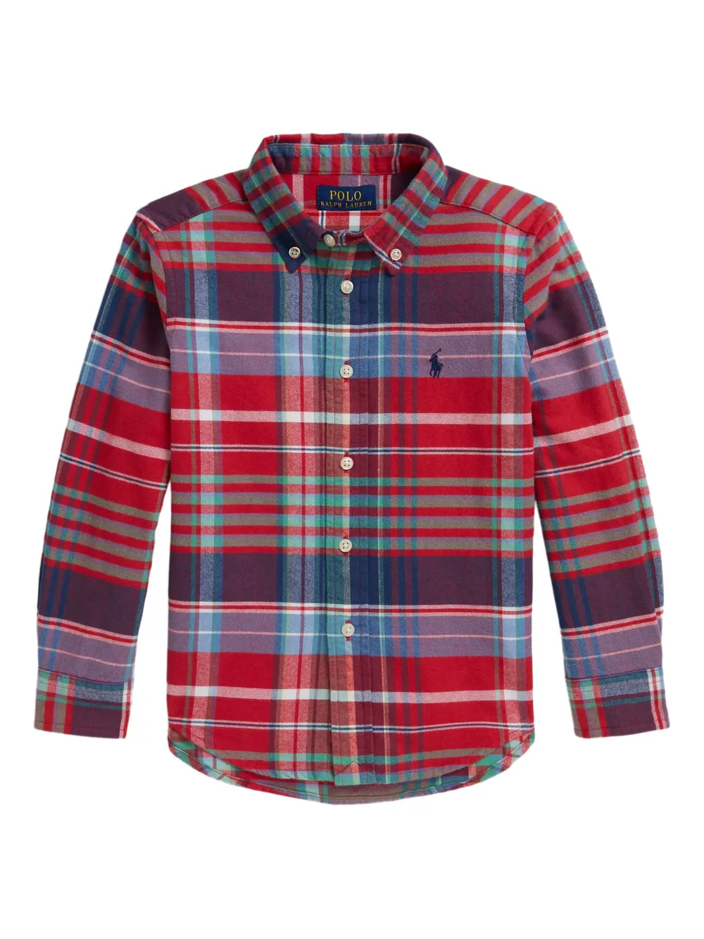 POLO RALPH LAUREN KIDS チェック シャツ - レッド POLO RALPH LAUREN KIDS チェック シャツ - レッド