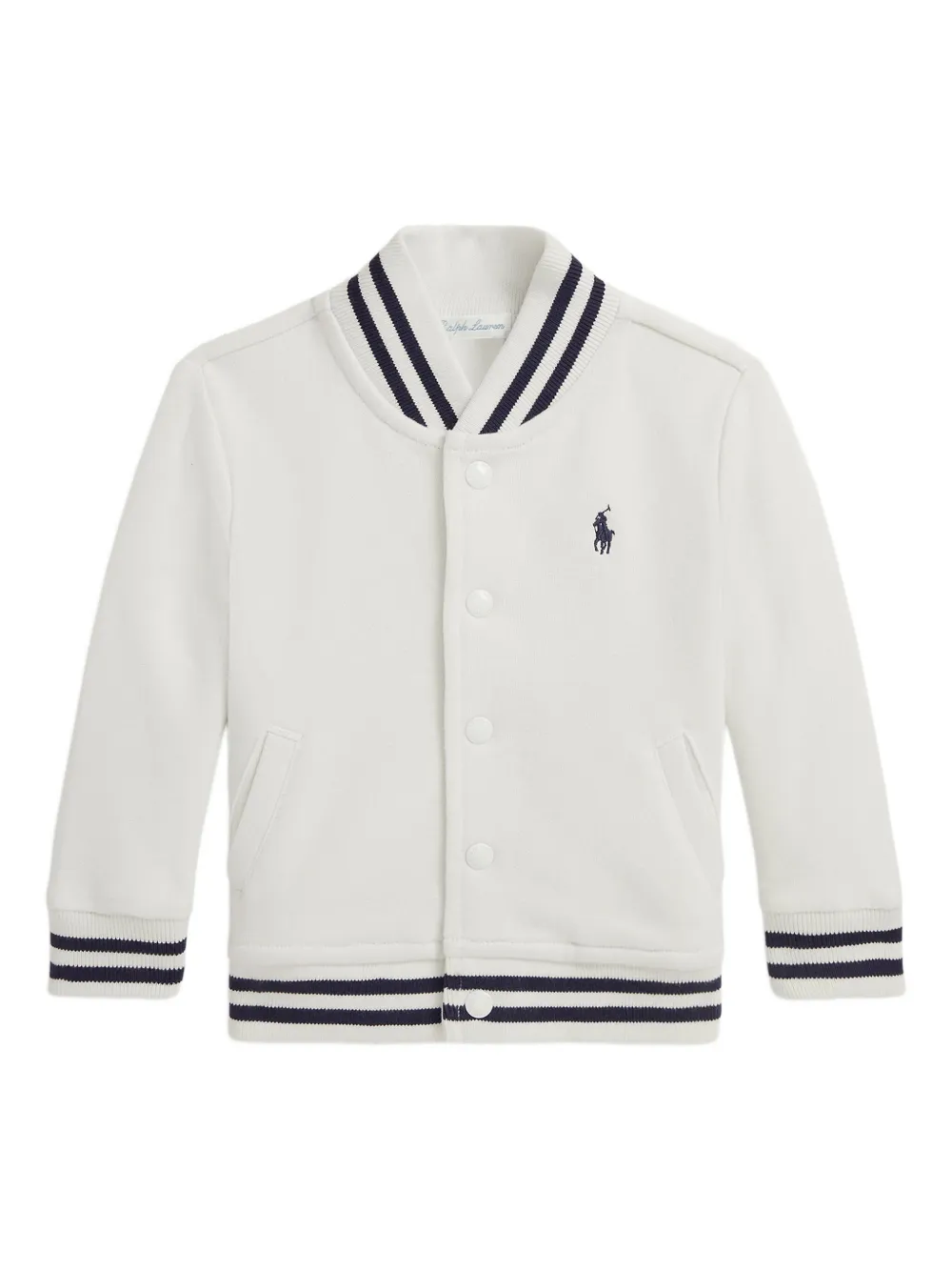 POLO RALPH LAUREN KIDS Bomberjack met beerpatch Wit