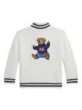 POLO RALPH LAUREN KIDS Polo Bear-patch bomber jacket - White