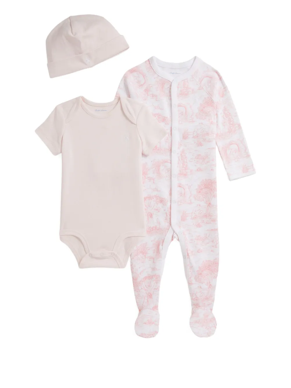 POLO RALPH LAUREN KIDS Romperset met print Roze