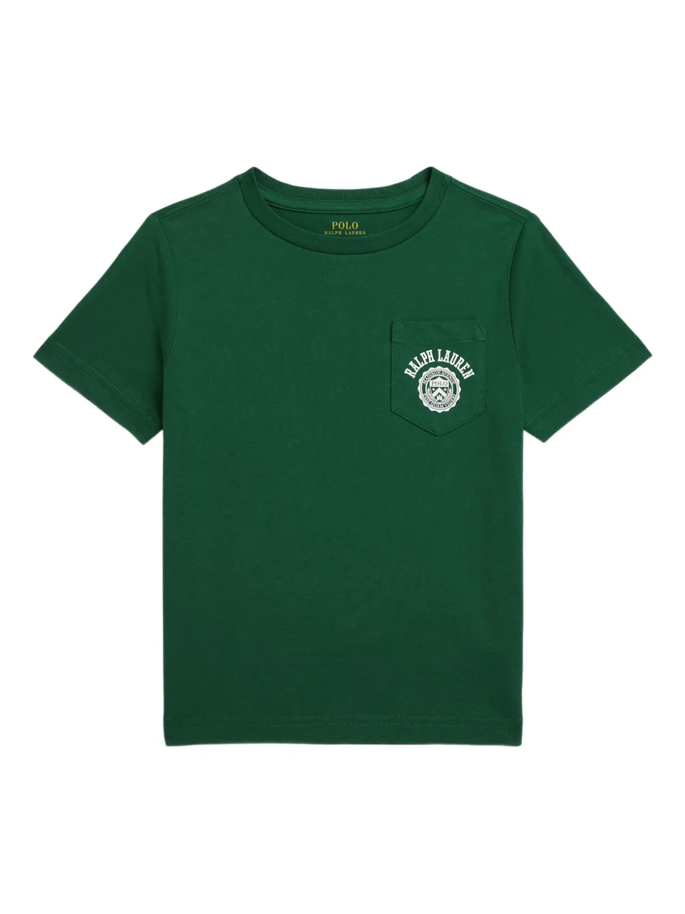 POLO RALPH LAUREN KIDS T-shirt met ronde hals en zak Groen