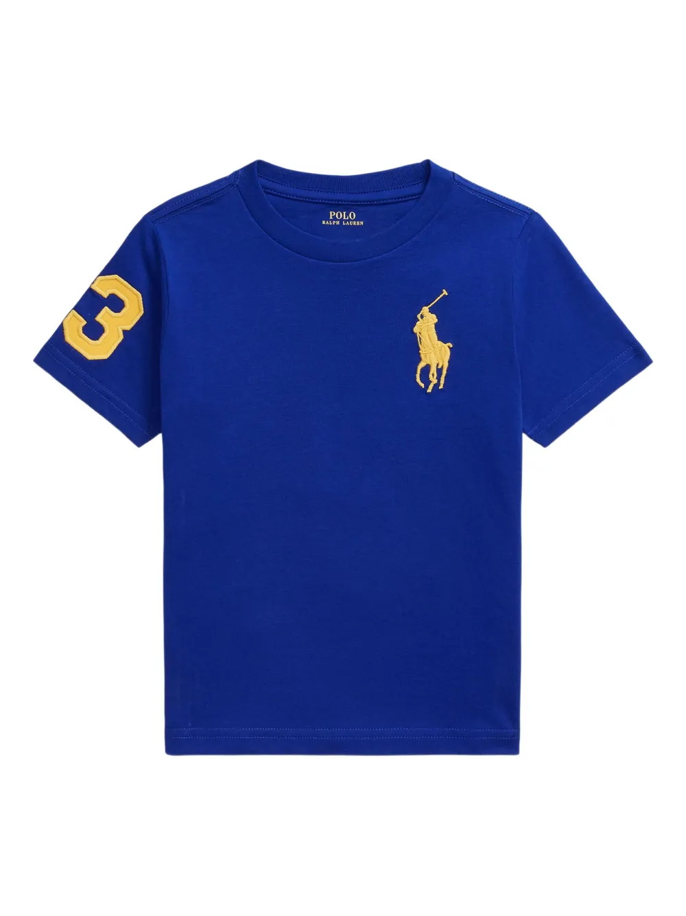 POLO RALPH LAUREN KIDS Jersey T-shirt met borduurwerk Blauw