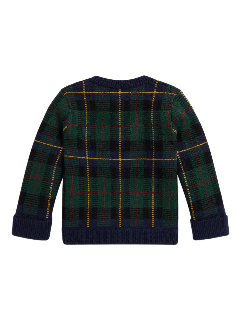 POLO RALPH LAUREN KIDS Geruit button-up vest Blauw