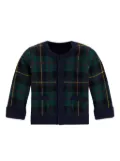 POLO RALPH LAUREN KIDS plaid button-up cardigan - Blue