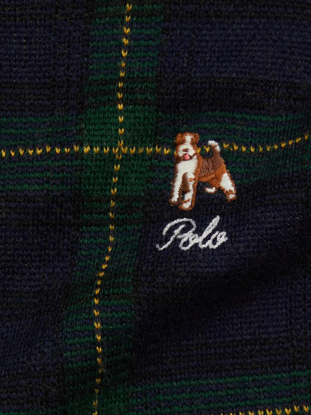 POLO RALPH LAUREN KIDS Geruite jurk met korte mouwen Blauw