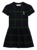 POLO RALPH LAUREN KIDS plaided short-sleeve dress - Blue