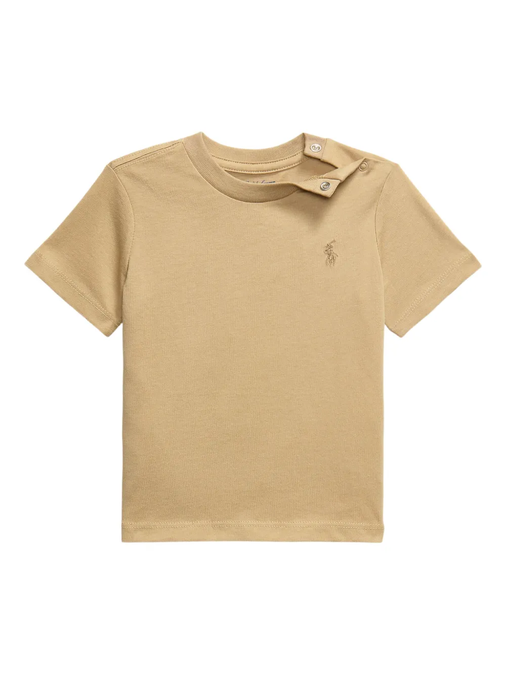 POLO RALPH LAUREN KIDS Katoenen T-shirt met ronde hals Beige