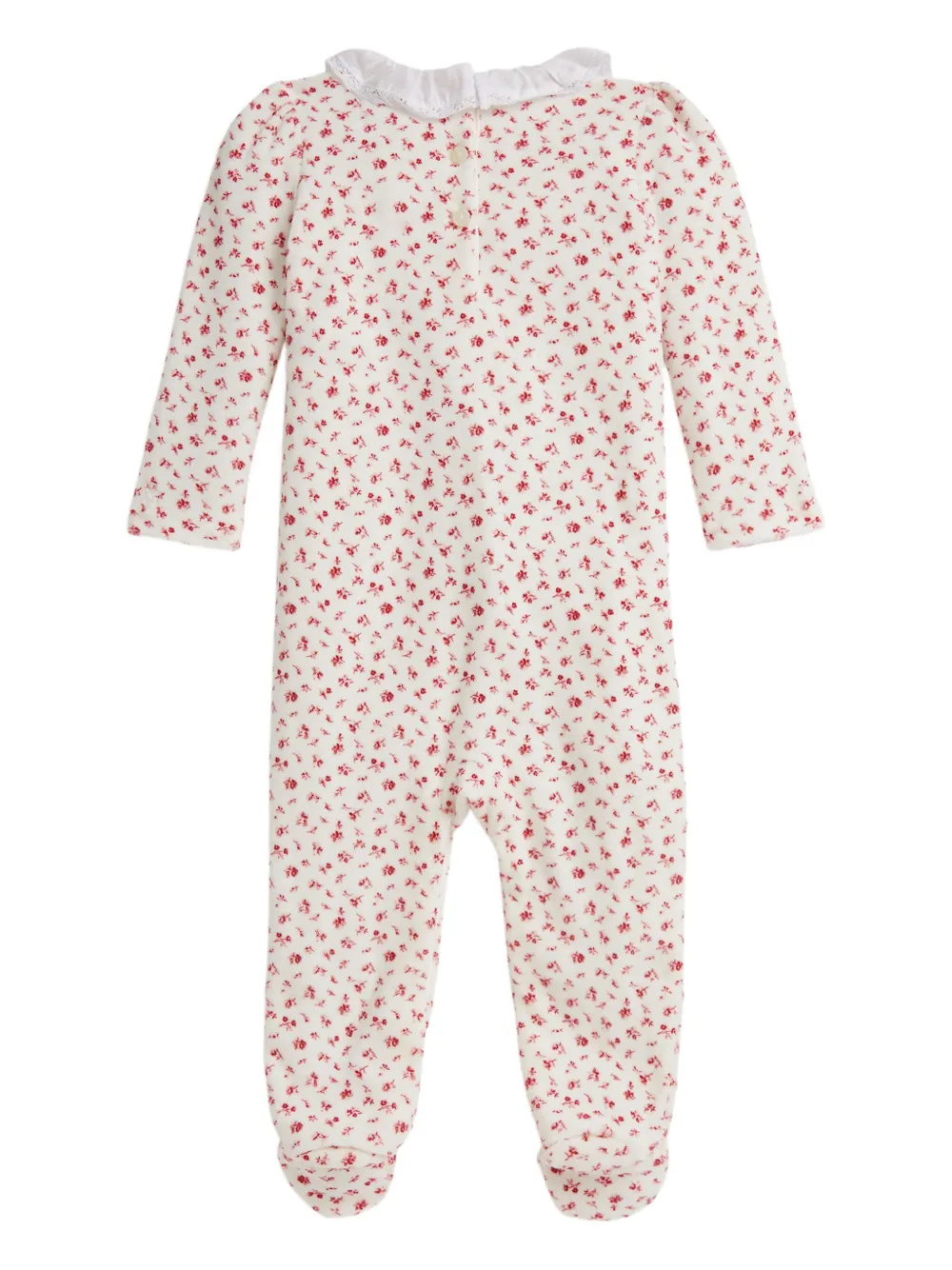 POLO RALPH LAUREN KIDS Pyjama met bloemenkant Wit