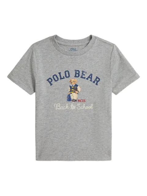 POLO RALPH LAUREN KIDS bear print crew-neck t-shirt