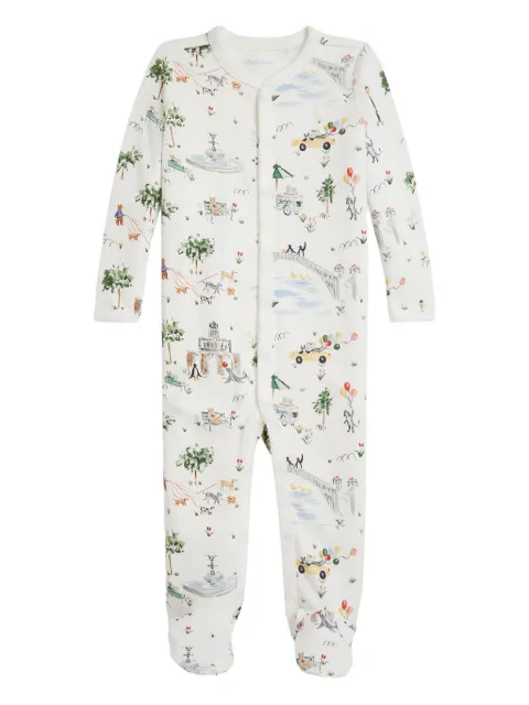 POLO RALPH LAUREN KIDS long-sleeves cotton coverall