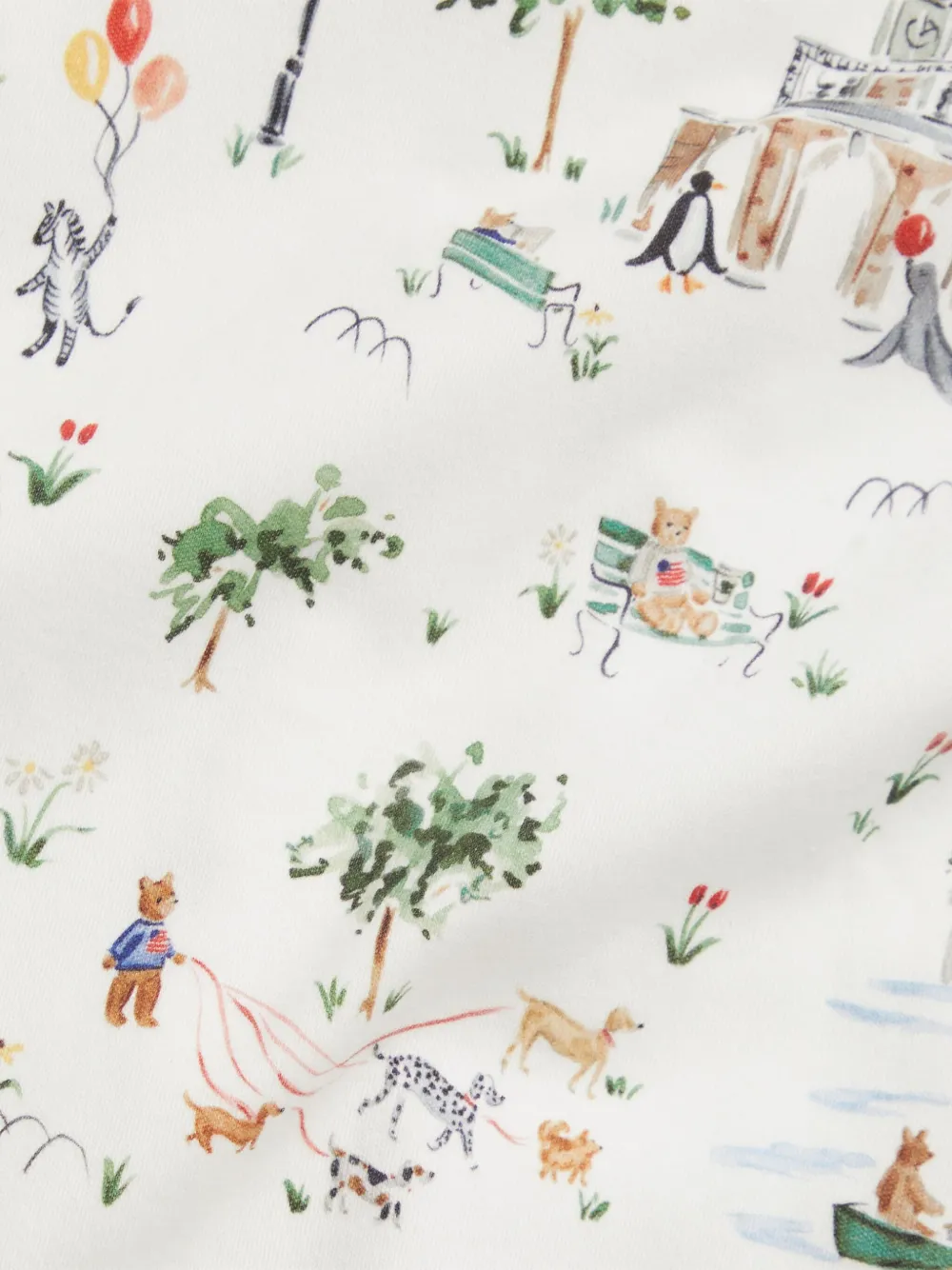 POLO RALPH LAUREN KIDS Katoenen overall met lange mouwen Wit