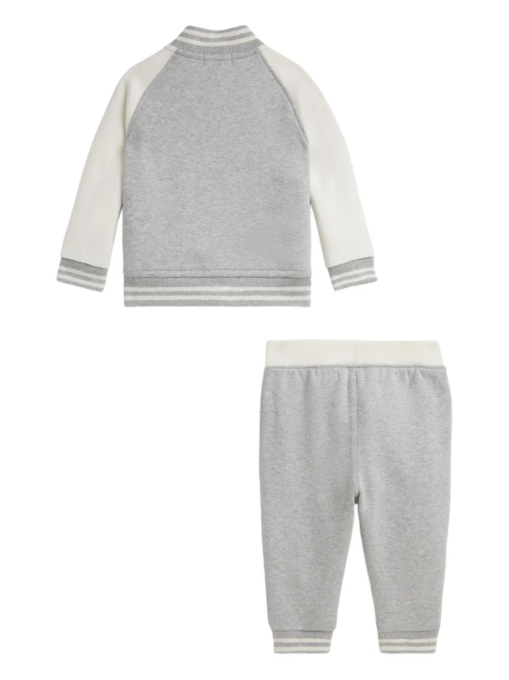 POLO RALPH LAUREN KIDS baseball-style fleece tracksuit Grijs