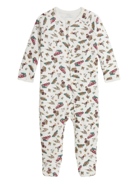 POLO RALPH LAUREN KIDS Polo Bear-print cotton pajamas