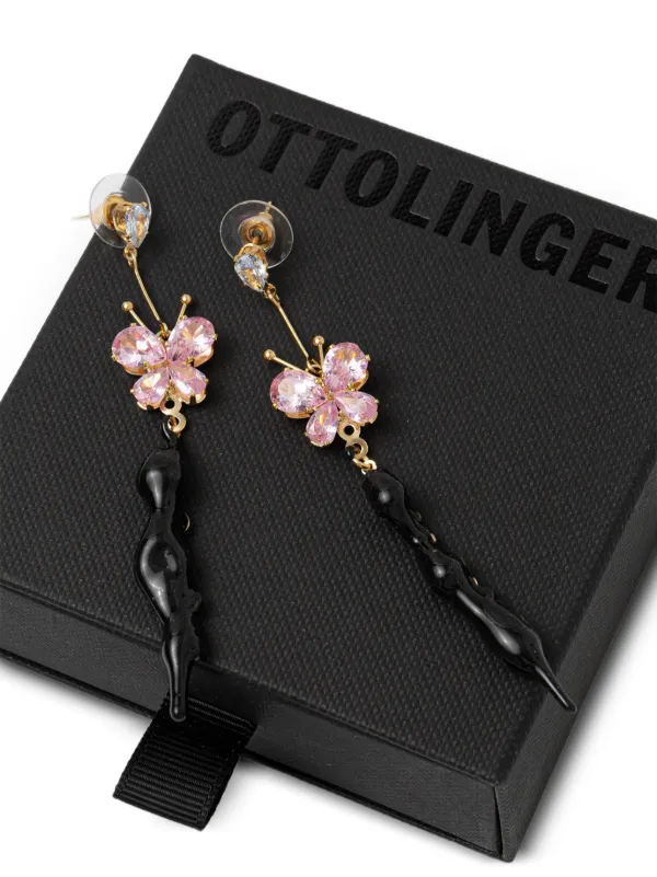 Ottolinger バタフライモチーフ ピアス | ゴールドトーン