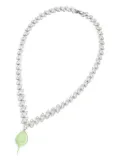 Ottolinger marquise-cut stone stingray necklace - Silver