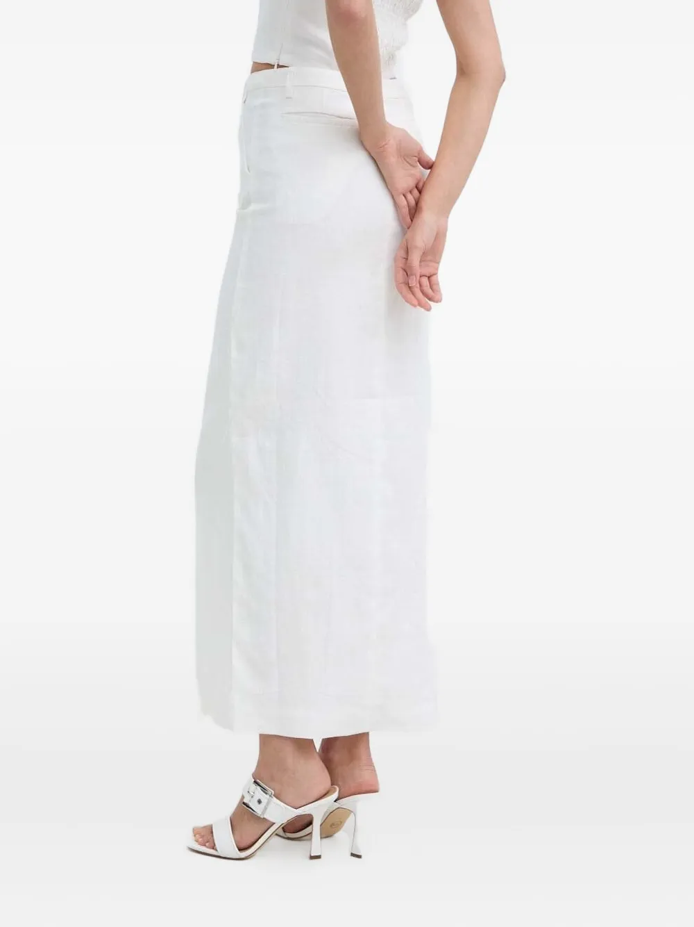 Bardot Linnen straight rok - Beige